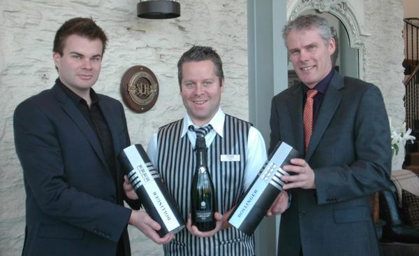 Eichardt's Group General Manager Chris McIntosh with Eichardt's Private Hotel sommelier Neil Taylor and AJ Humphreys from Negociants.